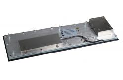 China Top panel mount  Backlit USB stainless Keyboard with touchpad and numeci keypad supplier