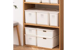 China No Burr Oem Recycled Plastic Storage Box With Lid supplier