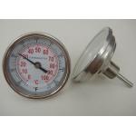 Back Connection Temperature Bimetallic Thermometer Gauge SS304 Material for sale
