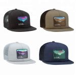 Custom Embroidered Flat Bill Snapback Hats , Nylon Mesh  Snapback Hats