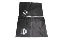 China Matte Black Three Side Seal Cable USB Plastic Packaging Bags With Zipper supplier
