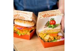 China Wholesale customized hamburger boxes eco-friendly and recyclable fast food packaging boxes supplier