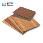 5mm AA3003 Wooden Aluminum Composite Panel 4x8 Sheets Mirror Surface for sale