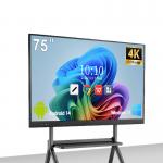 Qtenboard 86-Inch Interactive Smart White Board Infrared Touch Screen Whiteboard All-in-One Monitor for University Classroom for sale