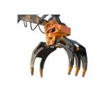 Multifunctional Digger Hydraulic Rock Grab Attachment Q355B Excavator Log Grapple