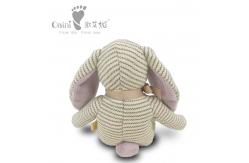 China Striped Rabbit  Doll Plush Toy Presents Brown Bunny Stuffed Animal 21 X 15cm supplier