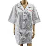 Dustproof ESD Workwear Spandex Cuff Polyester Lint Free Lab Smock For Cleanroom for sale