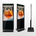 43 55 Inch Floor Standing Digital Signage Touchscreen For Advertising for sale