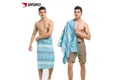 China Custom Logo  Sublimated Beach Towels Personalized Printing Microfiber Cloth Material supplier