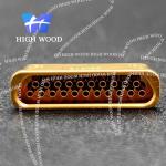J30J SERIES Glass Sintered Gas Sealed Rectangular Electrical Connector , J30JM1-21ZKH2-Q2
