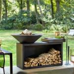 Wood Burning Grill Metal Corten Steel Fire Pit BBQ Barbecue for sale