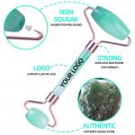 White Jade Face Roller , Rose Quartz Stone Roller 56g Free Sample