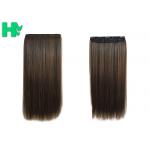 Straight Popular Synthetic Human Hair Extensions , New Stylish Comfortable Synthetic Fibre Hair Extensions for sale