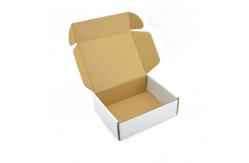 China White 3 Layer Corrugated Shipping Boxes Paper Cardboard Custom Printed supplier