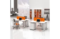 China Orange Office Furniture Desk Modular Office Partition Table Office Table And Chair supplier