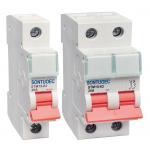 1amp circuit breaker Super Mini MCB din rail miniature circuit breaker 6ka with Transparent Cover for sale