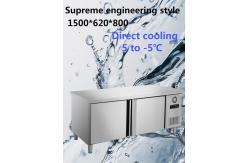China Easy Operation 2 Door Commercial Freezer Antirust Double Door Undercounter Freezer supplier