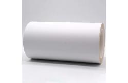 China 2Mil Anti Static Label Material Matte White Permanent Adhesive Polyimide Materials With Glassine supplier