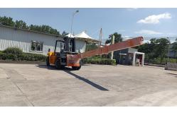 China 10 Ton Glass Lifting Diesel Engine Forklift Truck Extension Skewer supplier