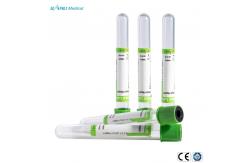China Disposable Blood Collection Green Top Heparin Tube Coated Spray Dried Lithium Heparin supplier