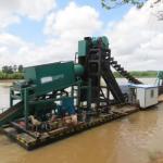 High Efficiency River Gold Dredging Machine 200m3/H for sale