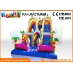 Giant Vinyl Commercial Inflatable Slide / Double Inflatable Playground Slide for sale