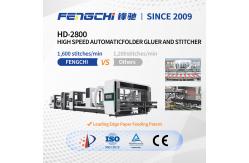 China Box High Speed Automatic Folder Gluer Stitcher Machine supplier