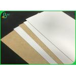 Flip Sided Kraft Paper Board White Solid Surface Brown Color Back For Food Box for sale