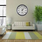 Round Elegant Indoor Outdoor Thermometer With Temperature / Hygrometer Reading