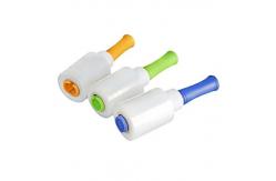 China Mini Handheld LLDPE Stretch Wrap Film Rotating Handles Dispenser For Cartons Wrap supplier
