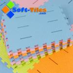 55*40cm 2.0cm Interlocking Shower Mat / Anti Slip Foam Bath Mat