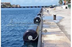China Cylindrical EVA Foam Filled Fender Polyurethane Coated Marine Foam Fender supplier