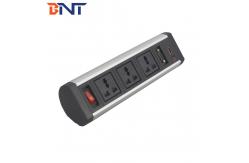 China office power clamp-on desk edge socket /desktop clamp-on ac power outlet supplier