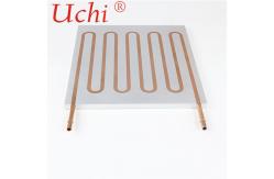China High Dense Bending Copper Pipe Water Cooling Plate , Fast Cooling Water Cold Plate supplier