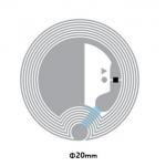 Etched Antenna RFID HF Inlay 13.56MHZ NFC Forum Tag TYPE 2 Dia 23mm for sale