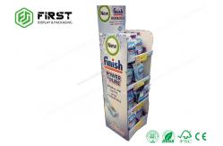 China Custom Made Printing Advertising Retail Cardboard Shelf Paper Floor Display Stand supplier
