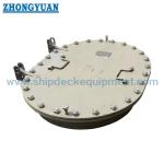 CB/T 4392 Type EA Raised Oval Multi Bolts Manhole Cover With Hinges Marine Outfitting for sale