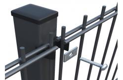 China Pvc Coated Double Wire Mesh Fence , Durable Metal Mesh Fencing Easy Install supplier