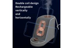 China Mini Air USB Cool Mist Ultrasonic Humidifier With 10W Wireless Charger supplier