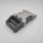 Nickel Colored Plastic Side Release Buckle White Gray 25mm Plastic Buckles for sale