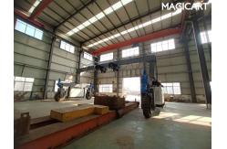China Full Electric Mobile Straddle Transporter 5t To 500ton Travelling On Rubber Tyres supplier