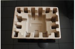 China Embossed Logo Electronics Molded Pulp Trays Pulp Mold Packaging supplier