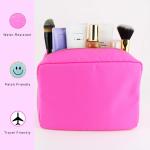 Large Makeup Bag - Travel Toiletry Bag For Women - Pink Makeup Bag - Large Makeup Pouch - Nylon Cosmetic Pouch Bag for sale