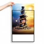 Ultra-Thin Aluminum Poster Frame Snap Glass Advertising Light Box for sale