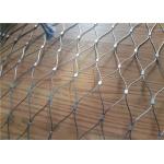 Hand Woven X Tend Cable Mesh , Zoo / Animal Enclosure Wire Rope Ferrule Mesh for sale
