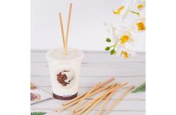 China OEM 100% Compostable Wheat Drinking Straws In Bulk 23cm supplier