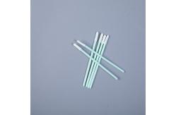 China TX743B Micro Cotton Swabs Stick , Fabric Swabs White Head Green Stick supplier