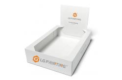 China Exhibition Display Stand Box Cardboard Paper Table Retractable Top Cardboard Cosmetic Display Box supplier