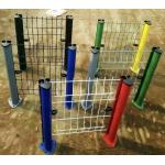 Galvanized electrostatic spray or PVC dipped coating peach post welded mesh fence
