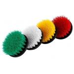 4PCS 4 Drill Brush Set Soft Medium and Stiff Power Scrubbing Brush for sale